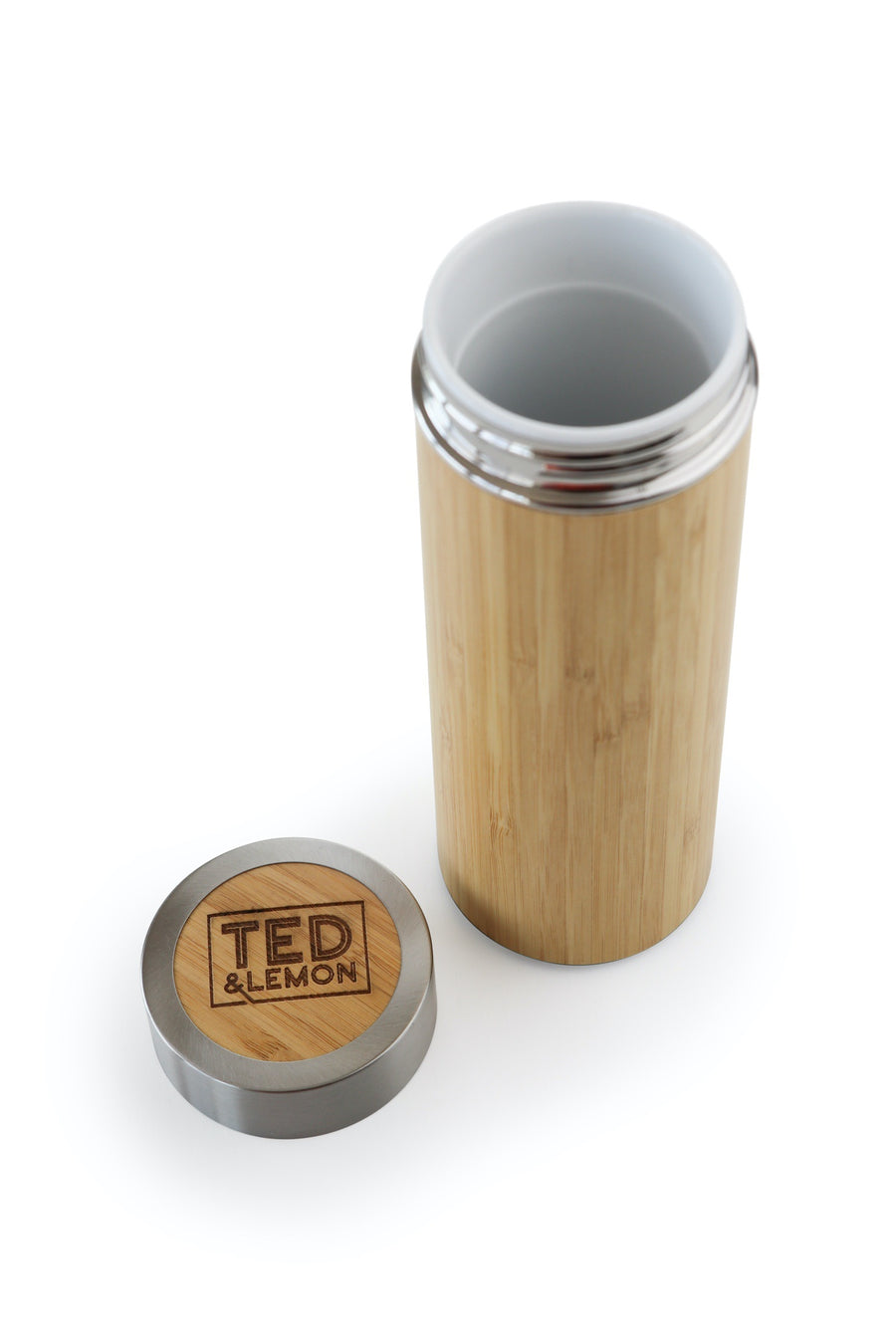 Bamboo Water Bottle Ted and Lemon