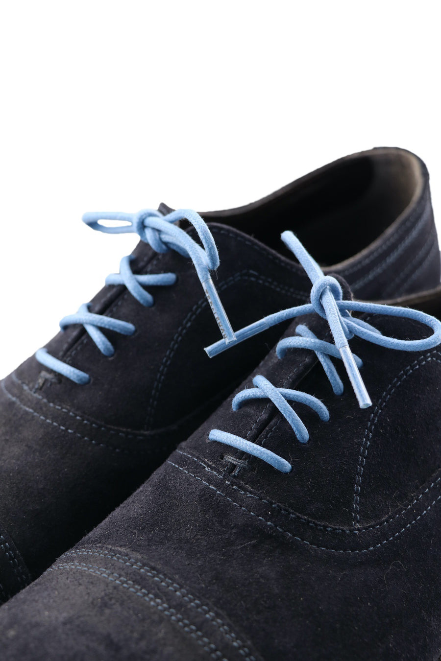 Shoe Laces Ocean Blue Waxed Cotton Ted and Lemon
