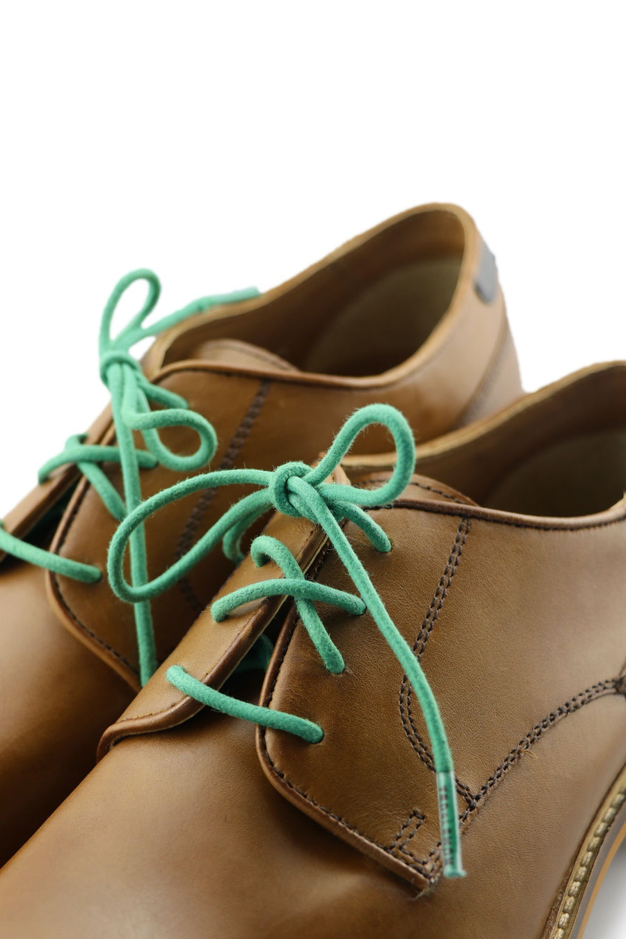 Shoe Laces Mint Leaves Waxed Cotton Ted and Lemon