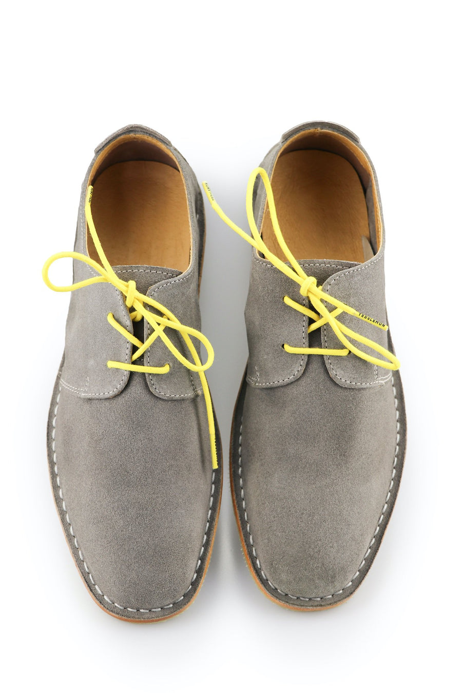 Shoe Laces Lemon Yellow Waxed Cotton Ted and Lemon