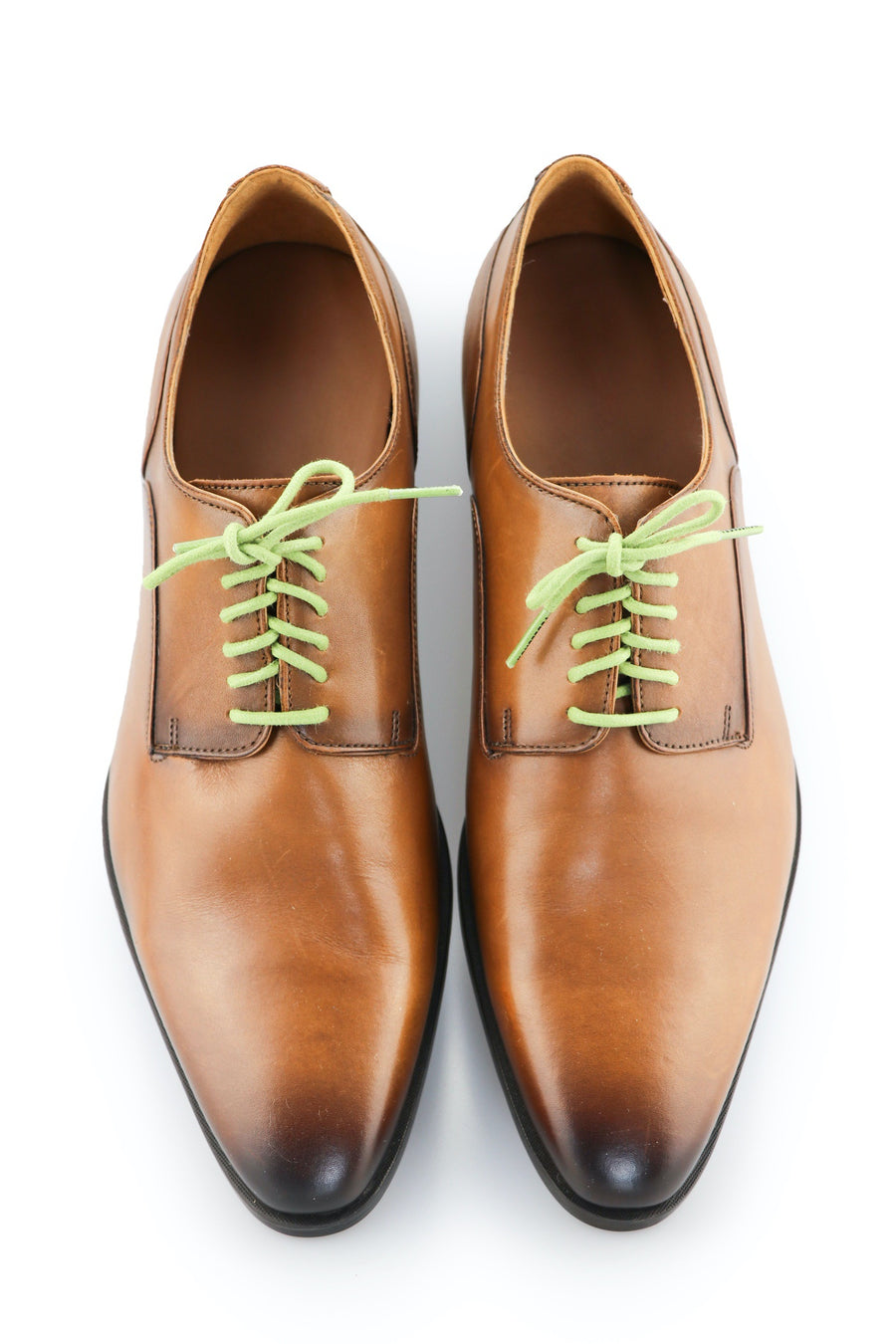 Shoe Laces Apple Green Waxed Cotton Ted and Lemon